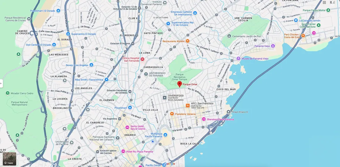 Mapa de ubicación de OPV